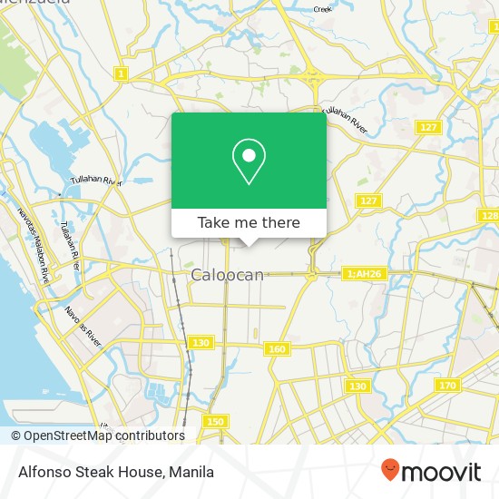 Alfonso Steak House, Monserrat Barangay 83, Caloocan City map