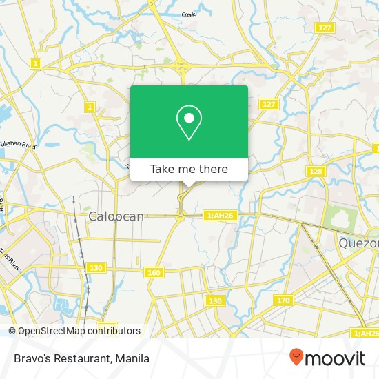 Bravo's Restaurant, Quirino Hwy Balong Bato, Quezon City map