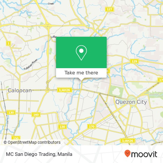MC San Diego Trading, Congressional Ave Bahay Toro, Quezon City map