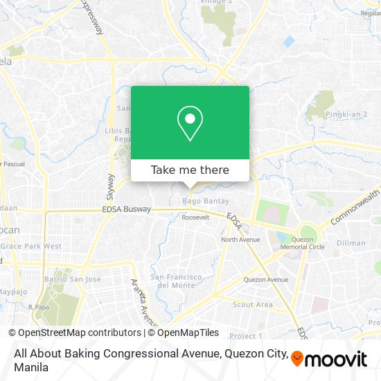 All About Baking Congressional Avenue, Quezon City map