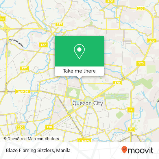 Blaze Flaming Sizzlers, 80 Visayas Ave Vasra, Quezon City map