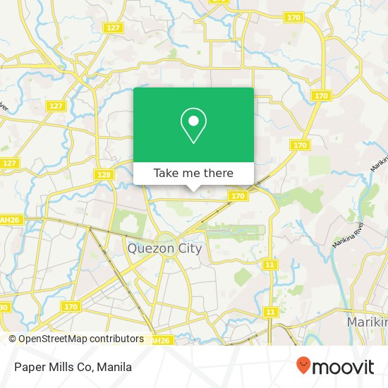 Paper Mills Co, L. Abenojar New Era, Quezon City map