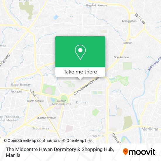 The Midcentre Haven Dormitory & Shopping Hub map