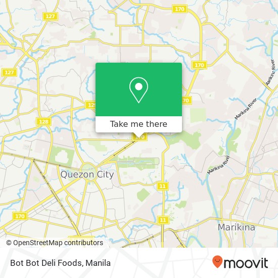 Bot Bot Deli Foods, Commonwealth Ave New Era, Quezon City map