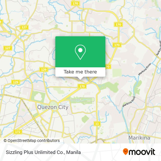 Sizzling Plus Unlimited Co. map