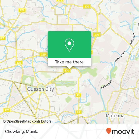 Chowking, Commonwealth Ave U.P. Campus, Quezon City map