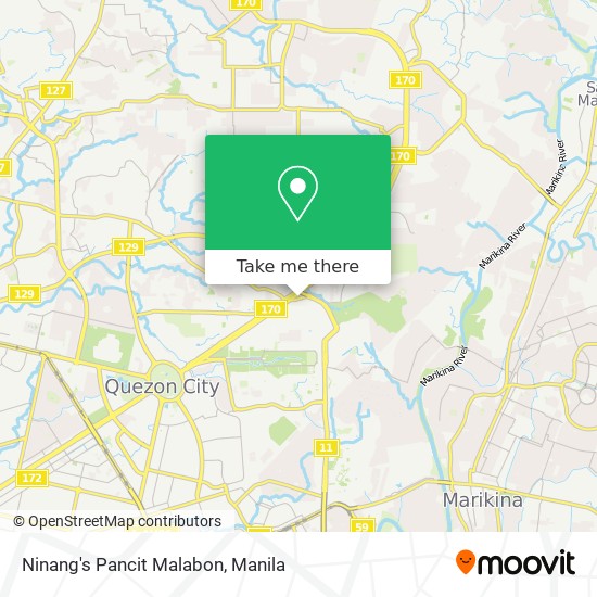 Ninang's Pancit Malabon map