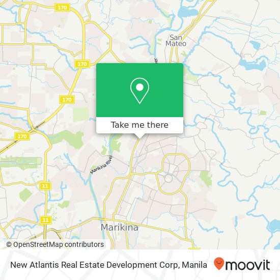 New Atlantis Real Estate Development Corp, Chile St Concepcion Uno, Marikina map