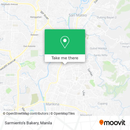 Sarmiento's Bakery map