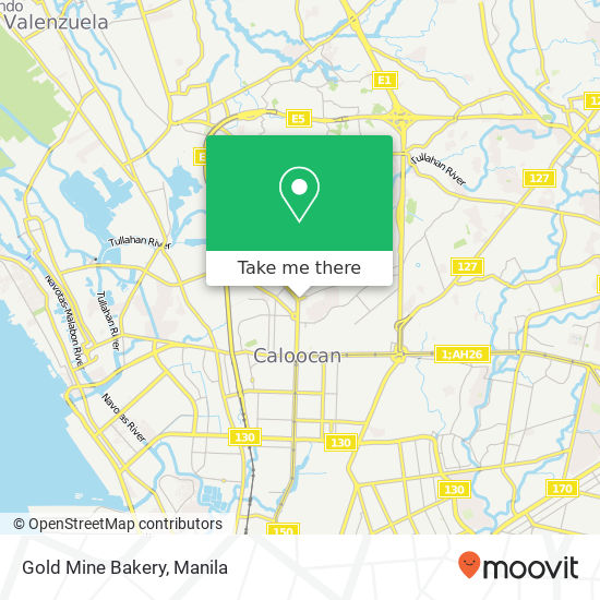 Gold Mine Bakery, Victoneta Ave Potrero, Malabon map