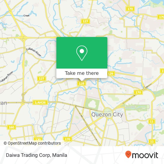 Daiwa Trading Corp, Bahay Toro, Quezon City map