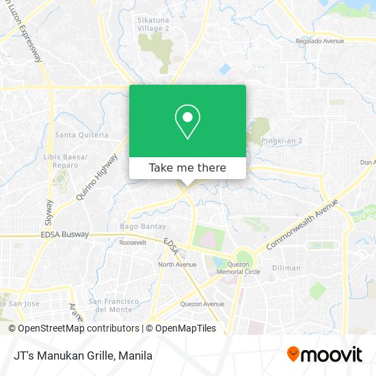 JT's Manukan Grille map