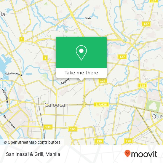 San Inasal & Grill, Victoneta Ave Potrero, Malabon map
