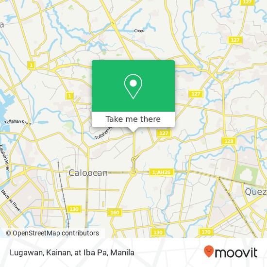 Lugawan, Kainan, at Iba Pa, North Luzon Expressway West Service Rd Potrero, Malabon map