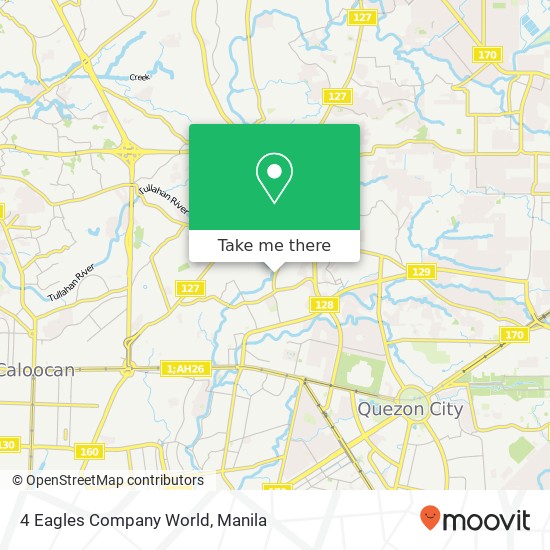 4 Eagles Company World, Assistant Bahay Toro, Quezon City map