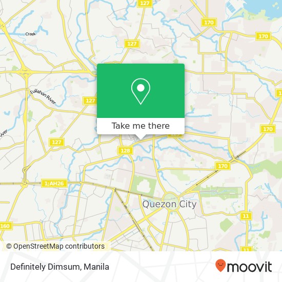Definitely Dimsum, Pluto Tandang Sora, Quezon City map