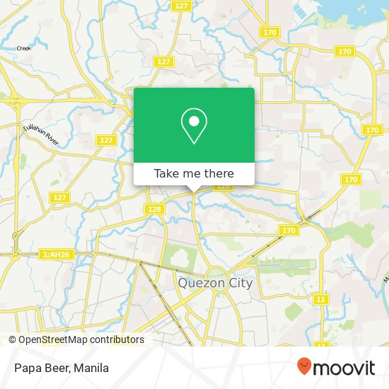 Papa Beer, Visayas Ave Bahay Toro, Quezon City map