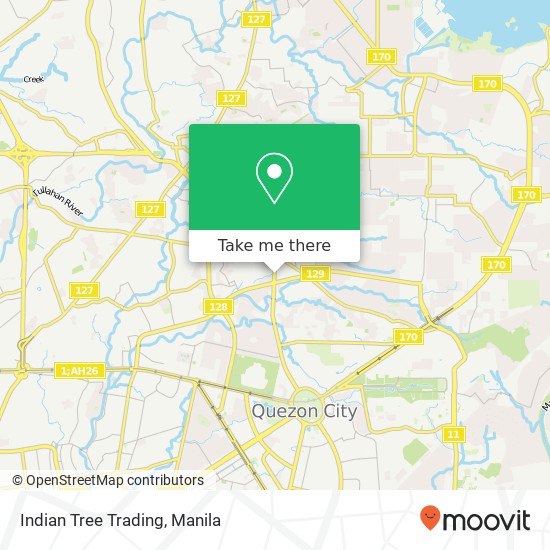Indian Tree Trading, Visayas Ave Bahay Toro, Quezon City map