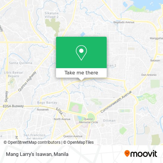 Mang Larry's Isawan map