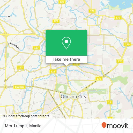 Mrs. Lumpia, Visayas Ave Bahay Toro, Quezon City map
