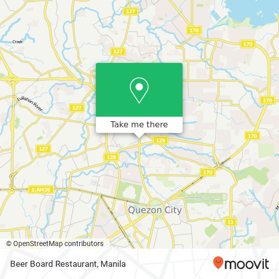 Beer Board Restaurant map