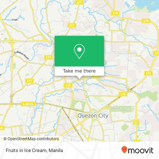 Fruits in Ice Cream, Congressional Ave Bahay Toro, Quezon City map