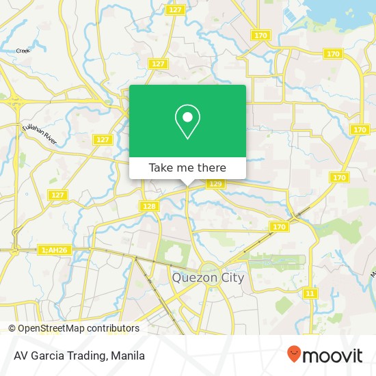 AV Garcia Trading, Visayas Ave Bahay Toro, Quezon City map