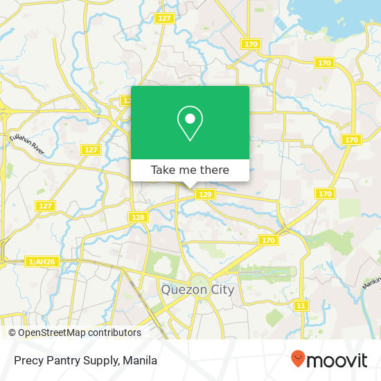 Precy Pantry Supply, Tandang Sora Ave Pasong Tamo, Quezon City map