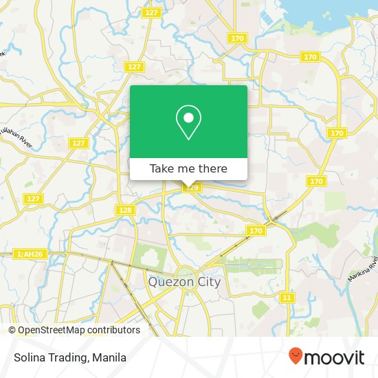Solina Trading, Tandang Sora Ave Culiat, Quezon City map