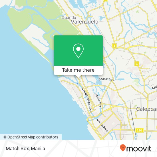 Match Box, Naval Flores, Malabon map