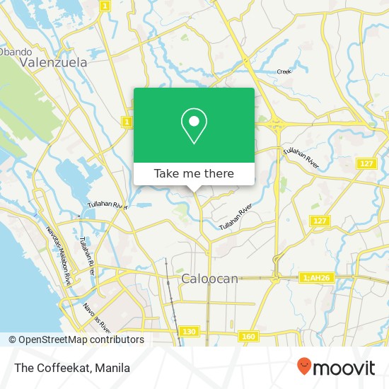 The Coffeekat, MacArthur Hwy Marulas, Valenzuela map