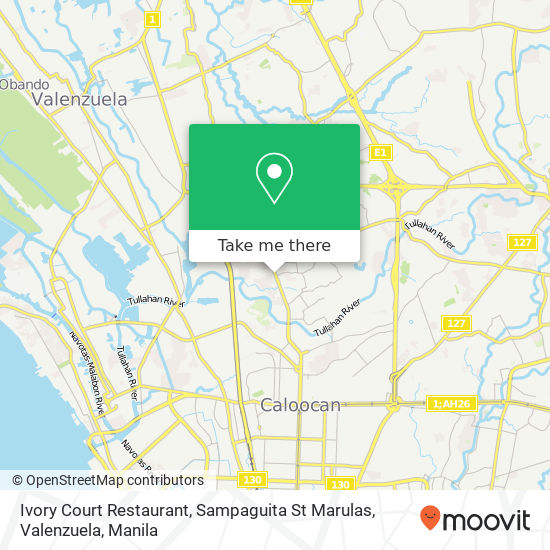 Ivory Court Restaurant, Sampaguita St Marulas, Valenzuela map