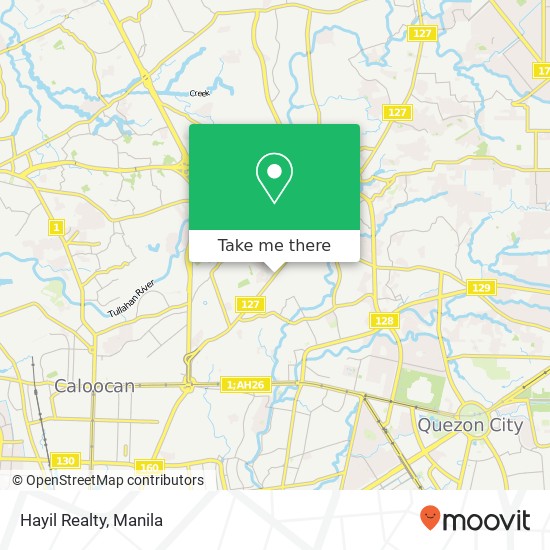 Hayil Realty, Rodriguez Dr Baesa, Quezon City map