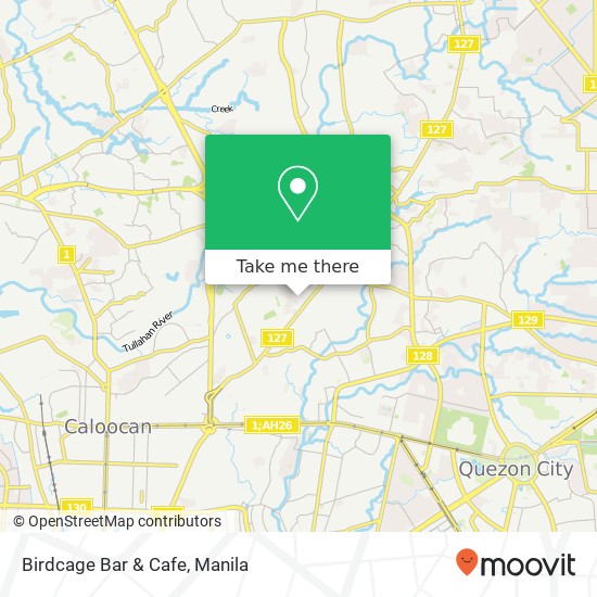 Birdcage Bar & Cafe, Rodriguez Dr Baesa, Quezon City map