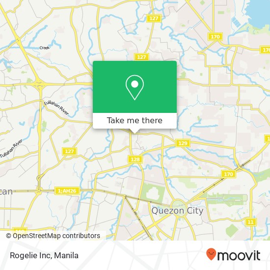 Rogelie Inc, Tandang Sora, Quezon City map