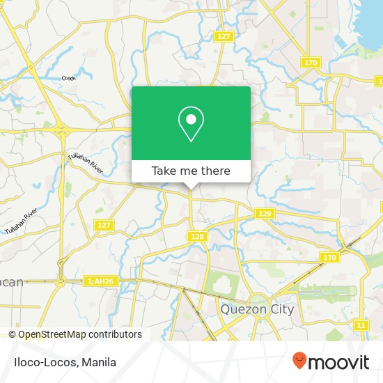Iloco-Locos, 20 Mindanao Ave Tandang Sora, Quezon City map