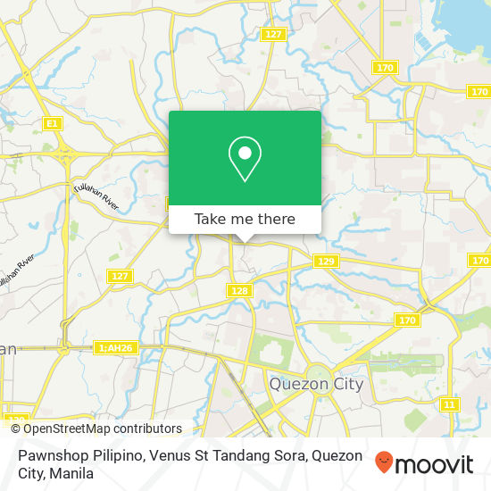 Pawnshop Pilipino, Venus St Tandang Sora, Quezon City map