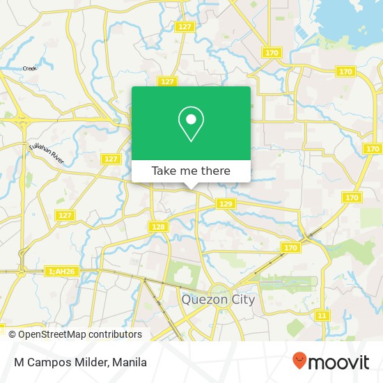 M Campos Milder, Tandang Sora, Quezon City map