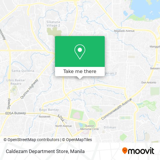 Caldezam Department Store map
