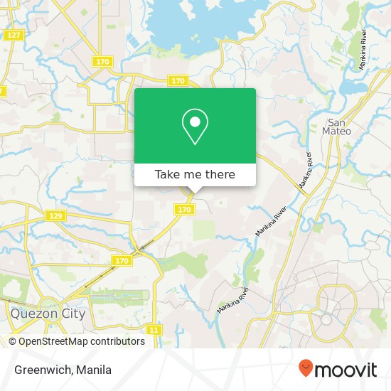 Greenwich, Batasan Hills, Quezon City map