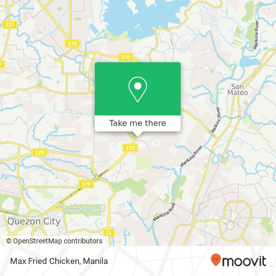 Max Fried Chicken, Batasan Hills, Quezon City map