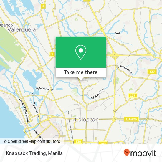 Knapsack Trading, Tamaraw Hills Rd Marulas, Valenzuela map