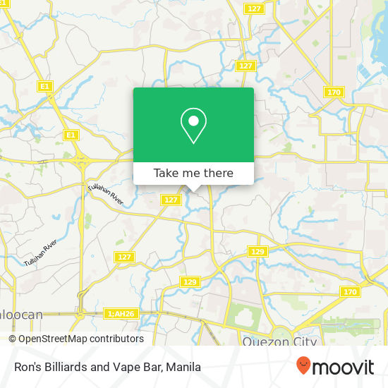 Ron's Billiards and Vape Bar map