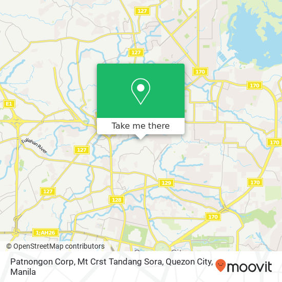 Patnongon Corp, Mt Crst Tandang Sora, Quezon City map