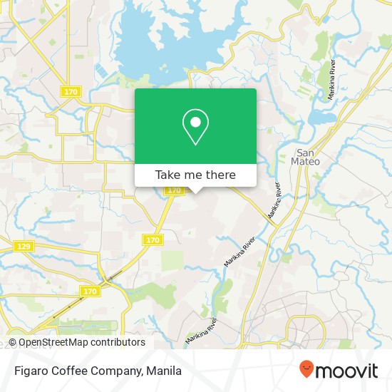 Figaro Coffee Company, 18 Luzon Batasan Hills, Quezon City map