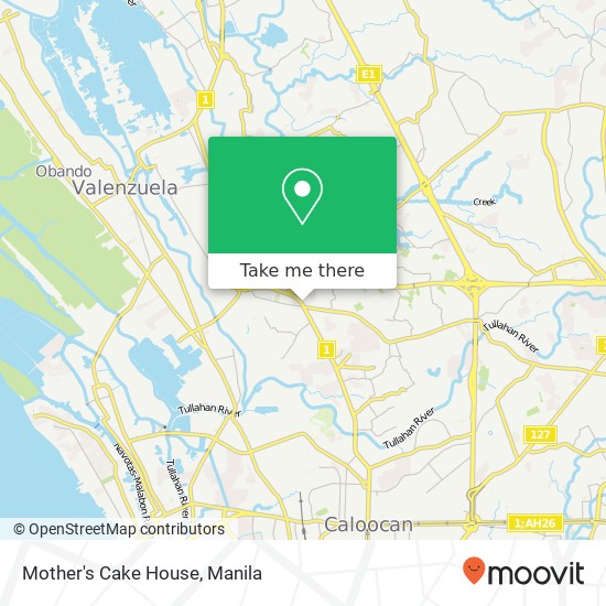 Mother's Cake House, P. Lopez Karuhatan, Valenzuela map