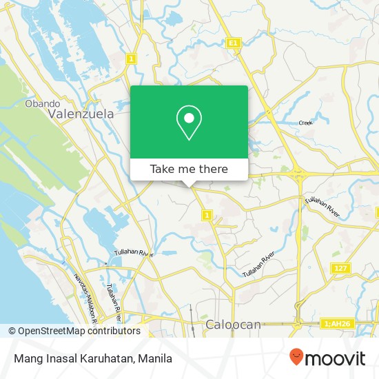 Mang Inasal Karuhatan, San Felipe St Karuhatan, Valenzuela map