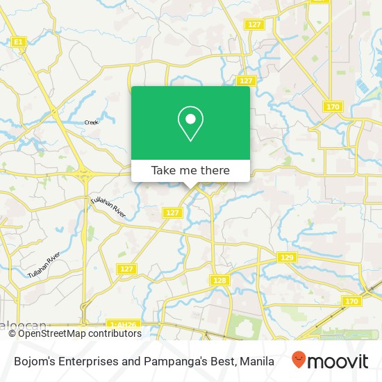 Bojom's Enterprises and Pampanga's Best, Quirino Hwy Talipapa, Quezon City map