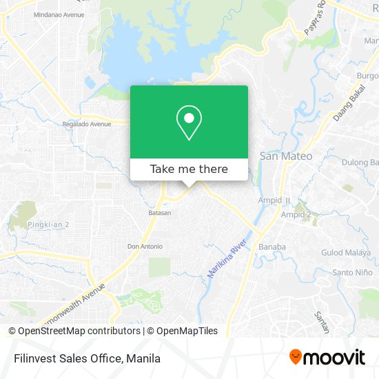 Filinvest Sales Office map