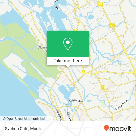 Syphon Cafe, M. H. del Pilar Panghulo, Malabon map